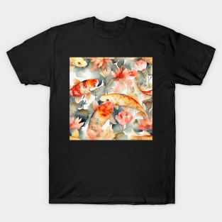 Watercolor Koi pattern -3 T-Shirt